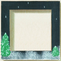 Рамка деревянная цвет черный матовый с ручной росписью Mill hill GBFRFA10
